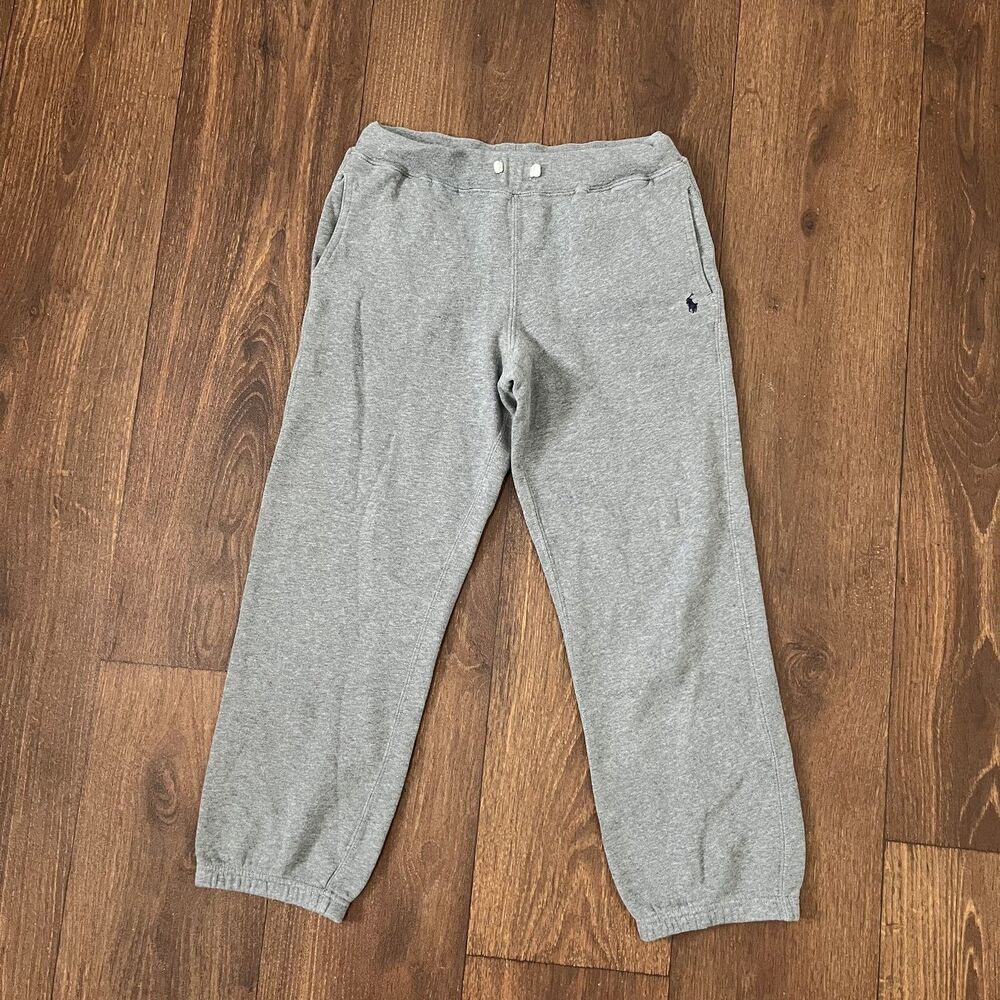 Polo Ralph Lauren Gray Joggers Sweatpants Boys Size M 10-12